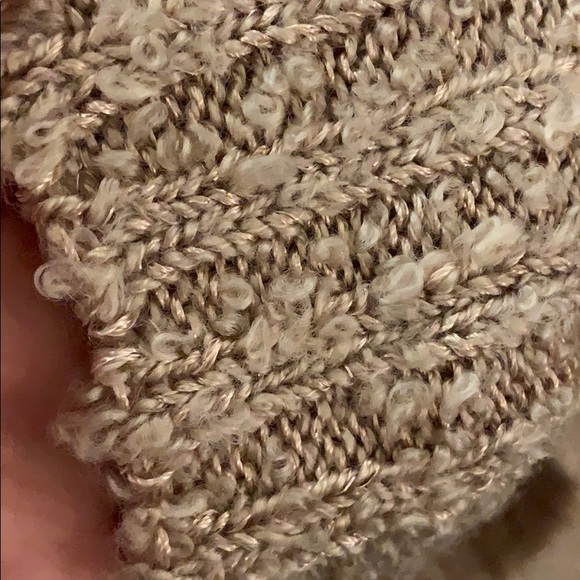 Peach/salmon pink lush thin shimmer sweater - Picture 7 of 8